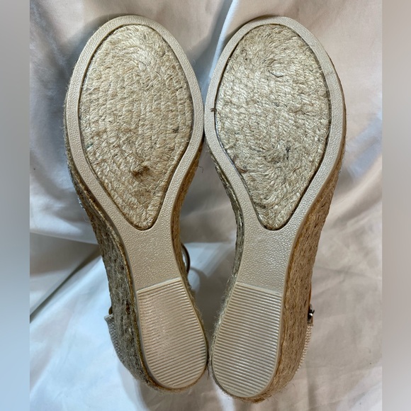 White Mountain Womens Mamba Braided Espadrille Wedge  Size 8.5M - Picture 6 of 9